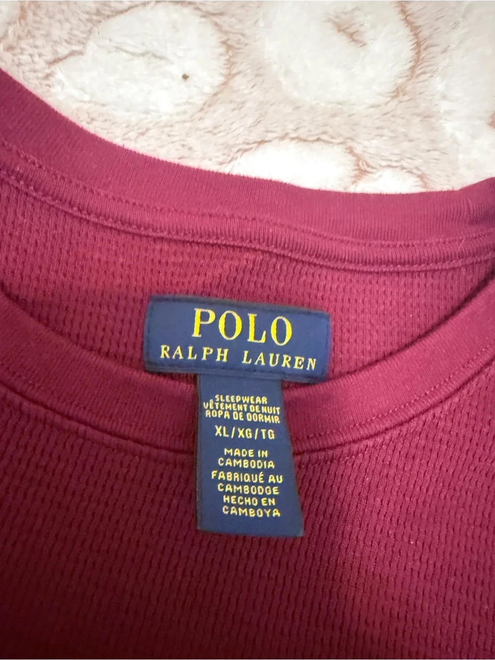 Polo by Ralph Lauren Long-Sleeve Crewneck Shirt - Wine